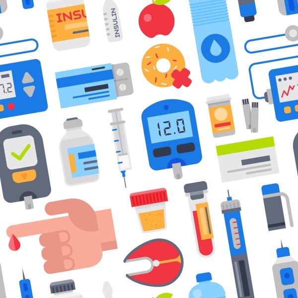 Сахарный диабет вектор