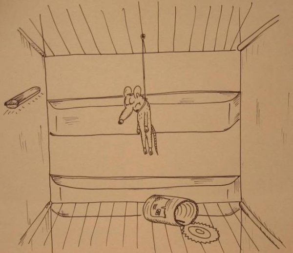 Мышь повесилась наклейка на холодильник