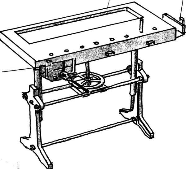 Столярный верстак чертеж габариты