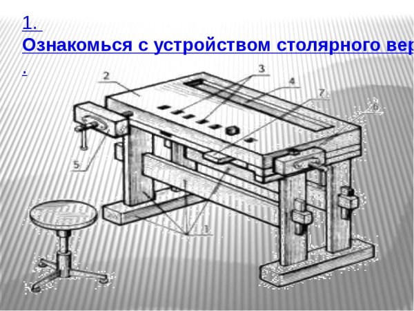 Столярный верстак рисунок