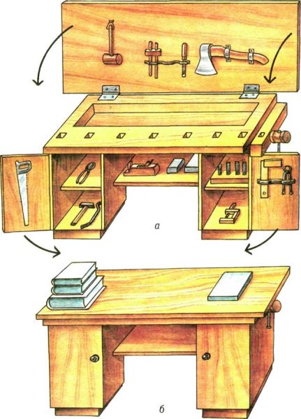 Верстак на прозрачном фоне