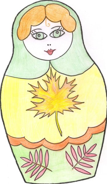 Матрёшка осенью