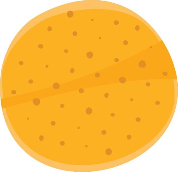 Лепешка силуэт