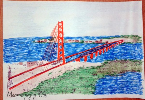 Живопись Сургут река Обь