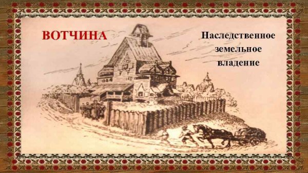 План феодального поместья