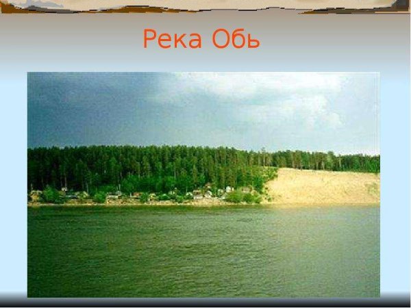 Западная Сибирь река Обь