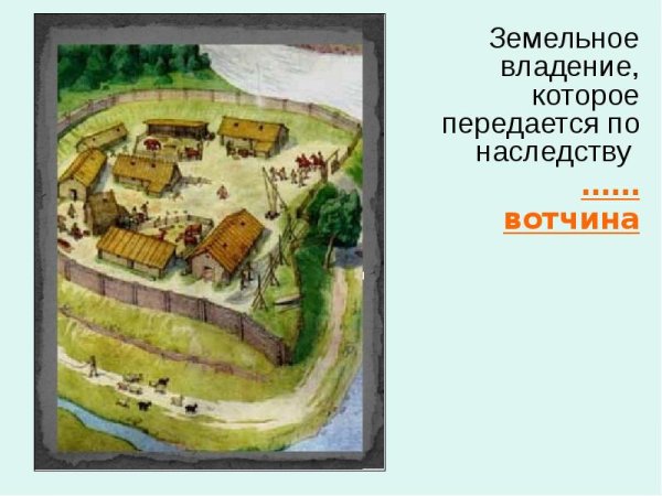 Княжеско Боярская вотчина Киевской Руси