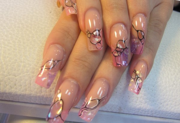 Рисунки на нарощенные ногти