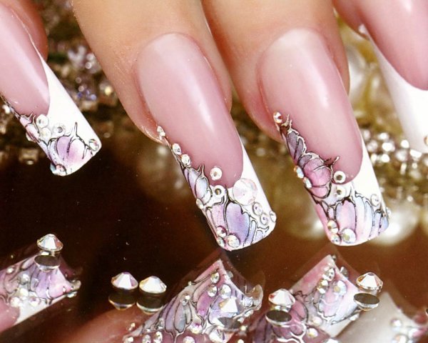 Красивые рисунки на нарощенные ногти