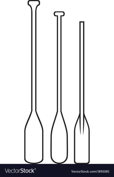 Весло на прозрачном фоне мультяшный