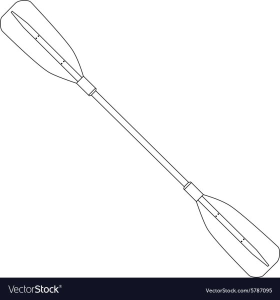 Весло нарисованное
