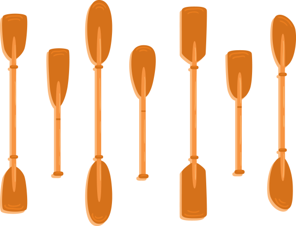 Весло на прозрачном фоне