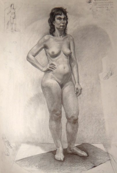 Мужчина и женщина голые рисунок