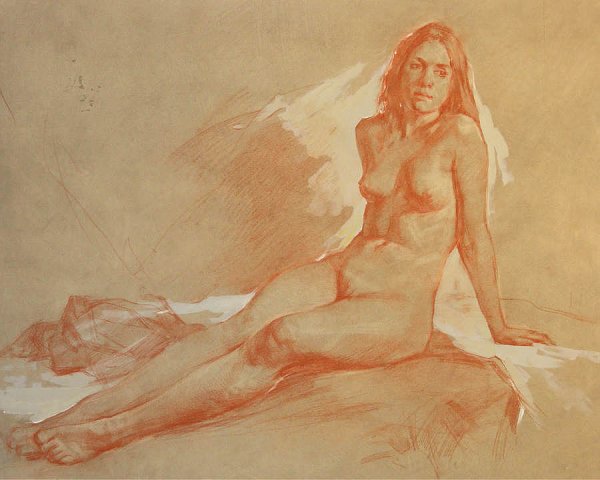 Рисование женской обнаженки
