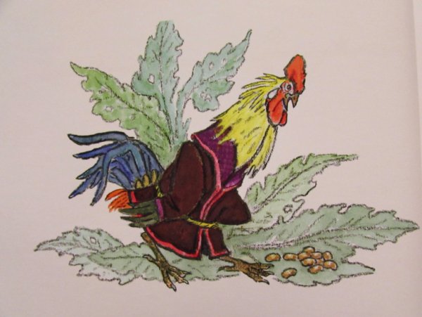 Петушок и бобовое зернышко сказка