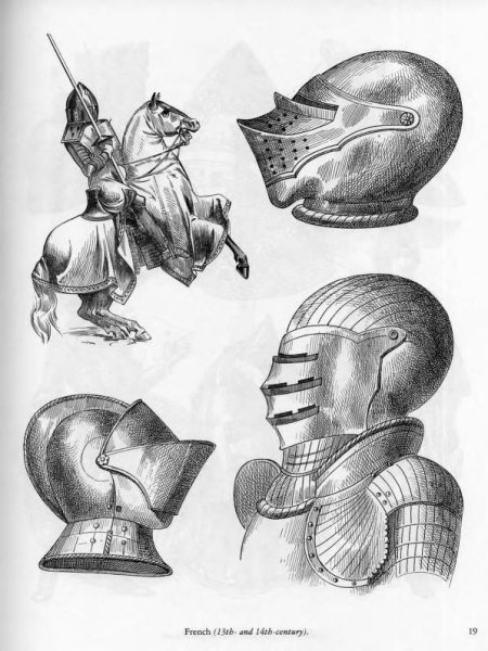 Рыцарский шлем референс