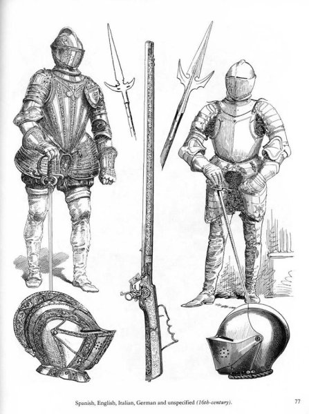 Доспехи и вооружение рыцаря средневековья