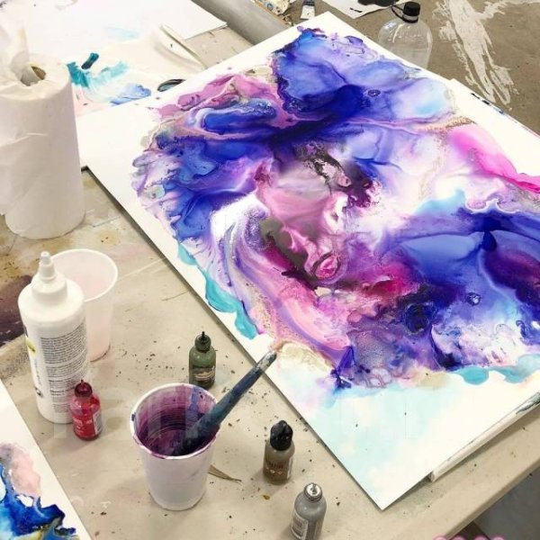 Живопись спиртовыми чернилами