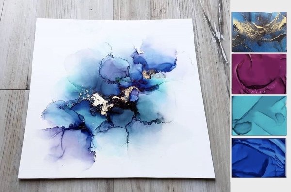 Живопись спиртовыми чернилами