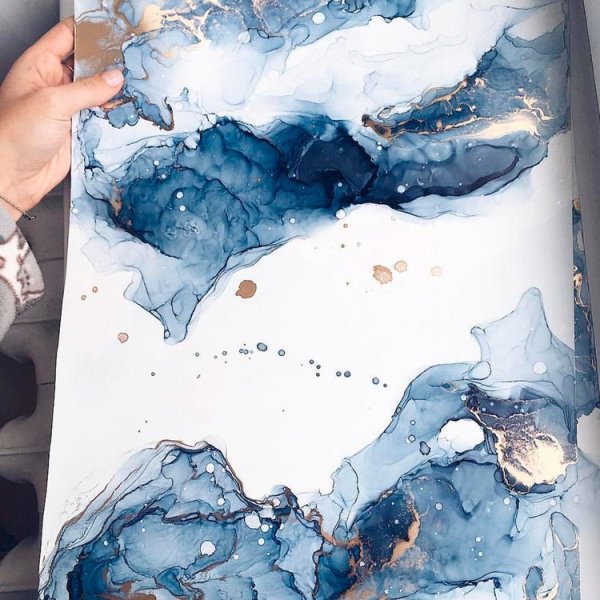 Рисование спиртовыми чернилами