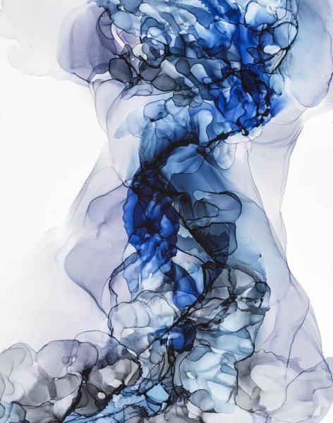 Флюид арт спиртовыми чернилами