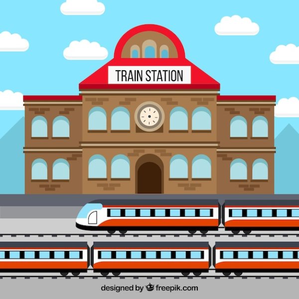 Станция мультяшная