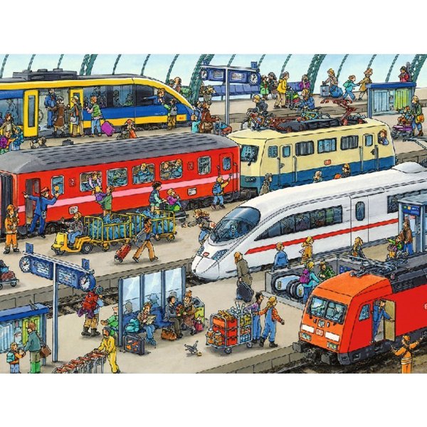 Ravensburger пазл для малышей вокзал