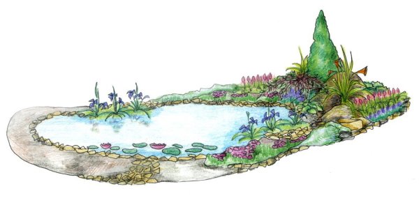 Альпийская горка эскиз