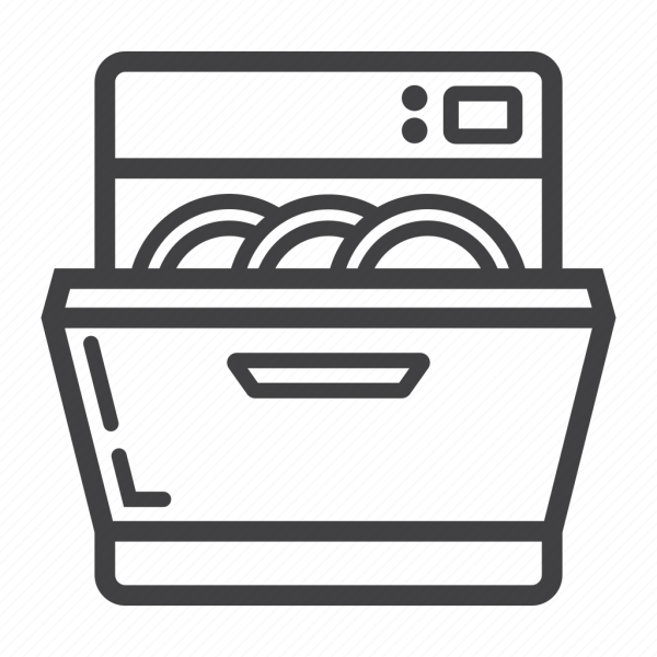 Посудомоечная машина нарисованная