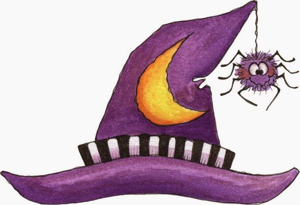 Шляпа Хэллоуин рисование для детей