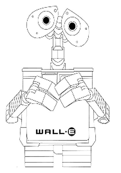 Поэтапное рисование робота