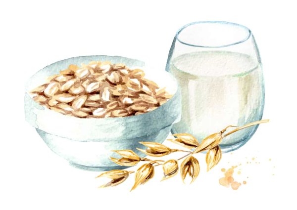 Молоко акварель