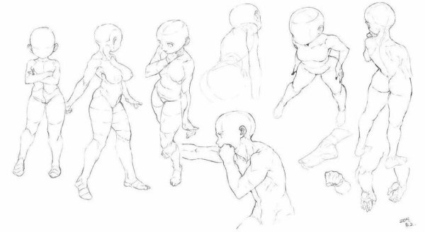 Позы для рисования спина к спине