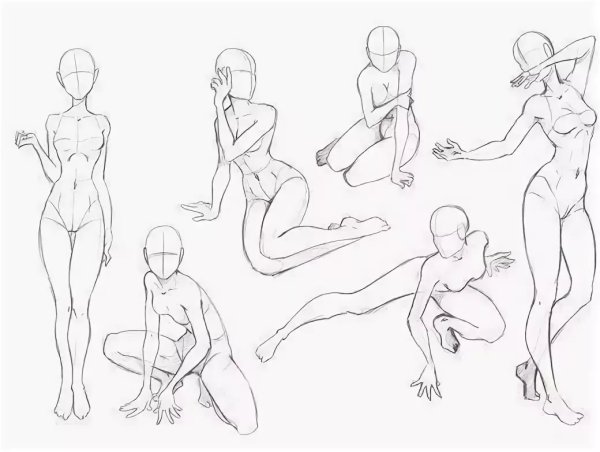 Женские позы