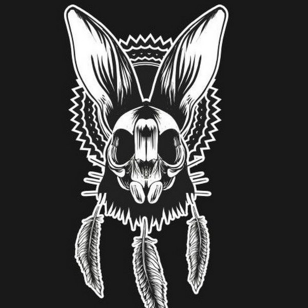 Кролик череп эскиз