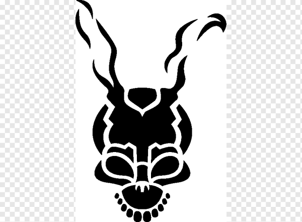 Череп кролика трафарет