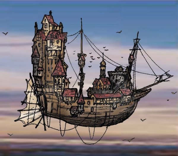 Летающий пиратский корабль