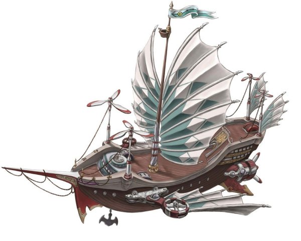 Стимпанк корабль