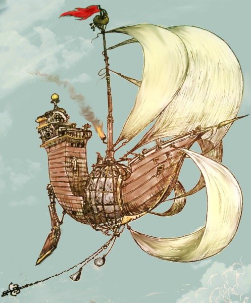 Летучий корабль дирижабль