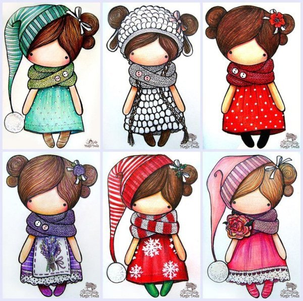 Куколки для скрапбукинга