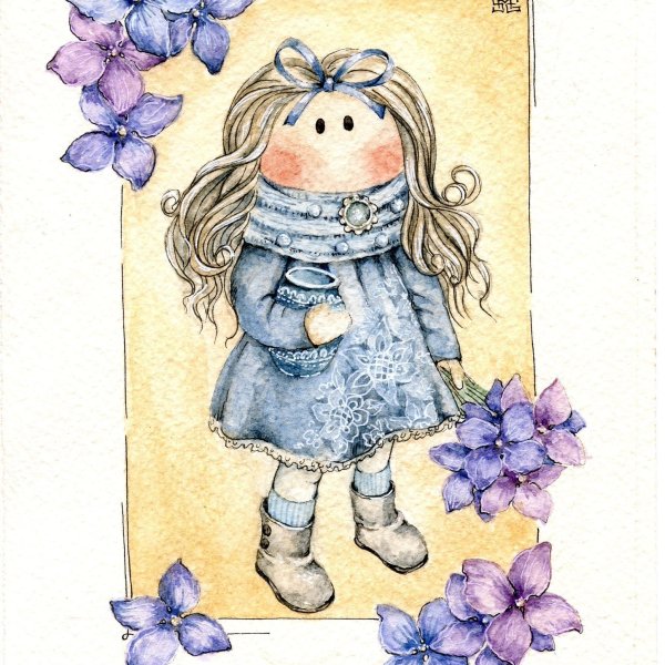 Акварельные иллюстрации для открыток