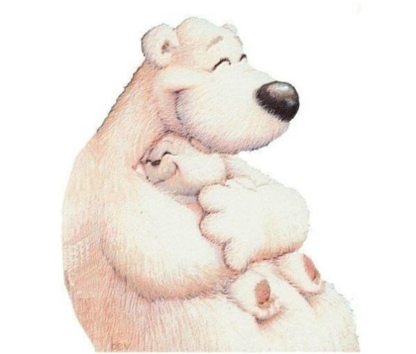 Открытка обнимаю