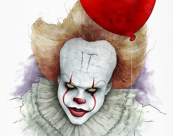 Клоун оно для срисовки