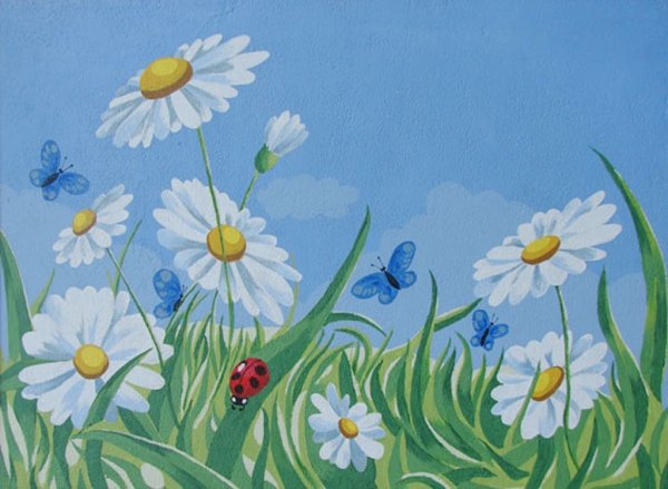 Ромашка рисунок