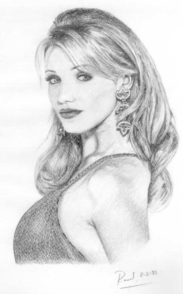 Кэмерон Диаз рисунок