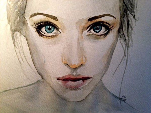 Портрет девочки с большими глазами