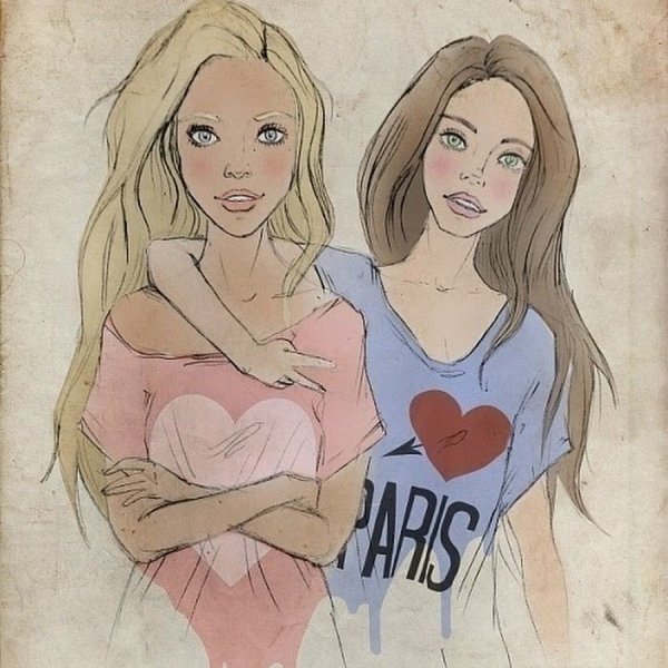 Красивые рисунки для подруги