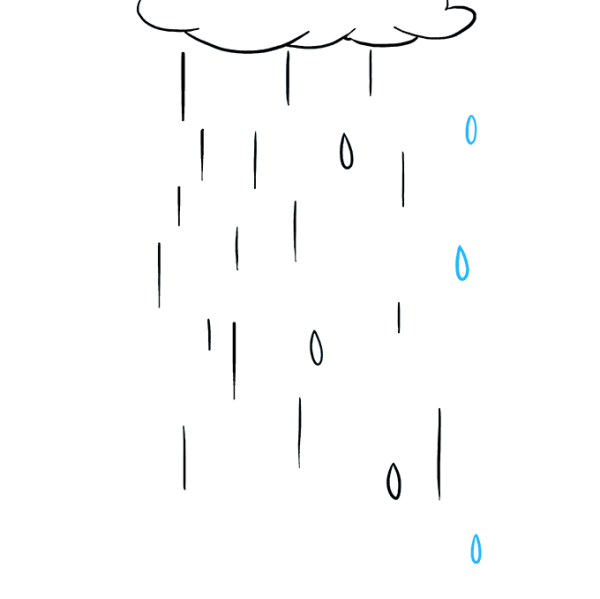 Дождь рисунок