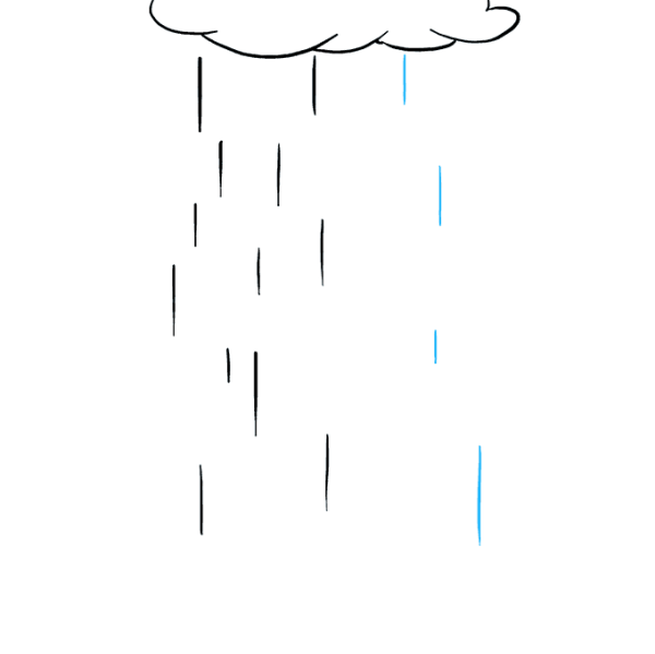 Нарисовать дождь