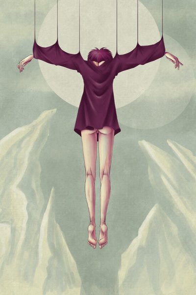 Девушка распятая на кресте